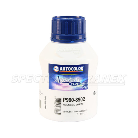 P990-8902, NEXA AUTOCOLOR Aquabase Plus, slabá bílá, 0,5 l