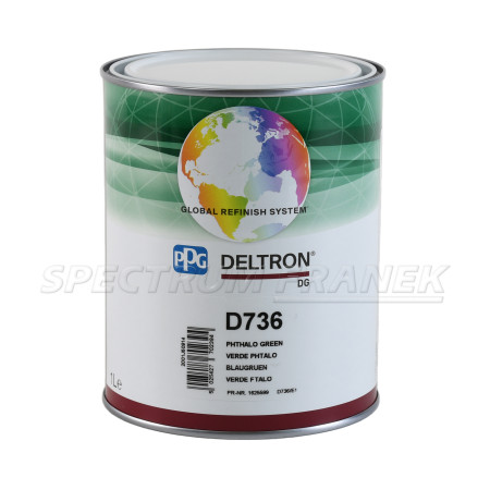 PPG D736 DG zelená phtalo, 1 l