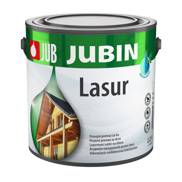 Jubin lasur, vodou ředitelná lazura na dřevo