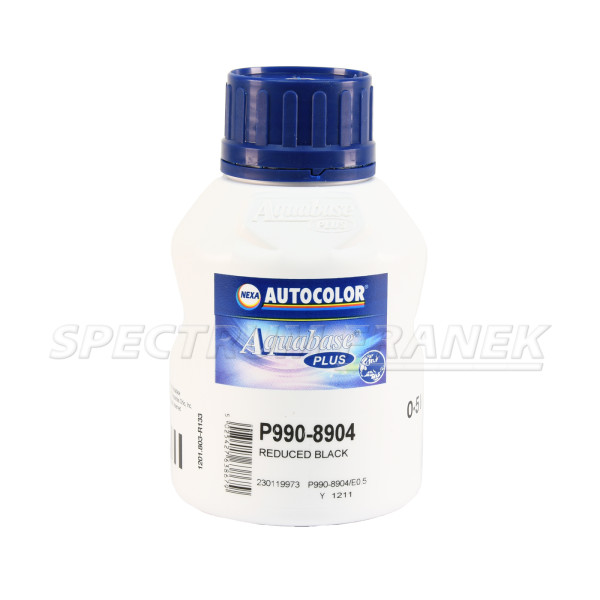 P990-8904, NEXA AUTOCOLOR Aquabase Plus, slabá černá, 0,5 l